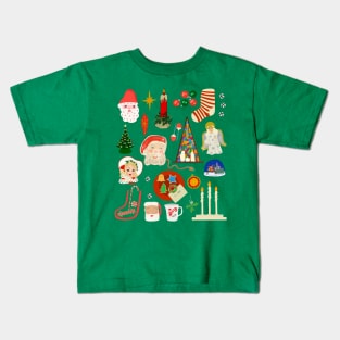 Vintage Christmas Decorations Kids T-Shirt